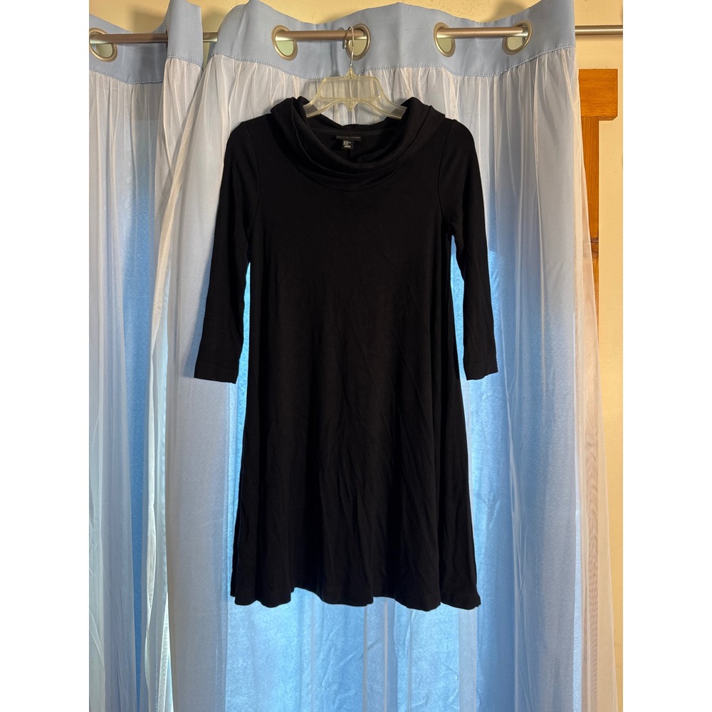 Adrienne Vittadini Dress‎ Womens XS Cowl Neck Black EUC
